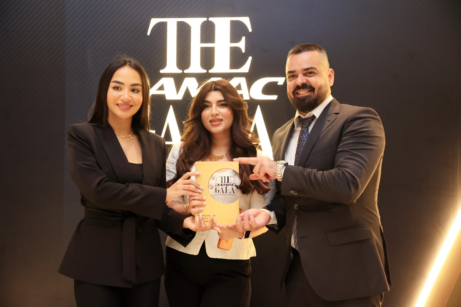 Watad Al-Asema team with The DAMAC Gala 2026 award